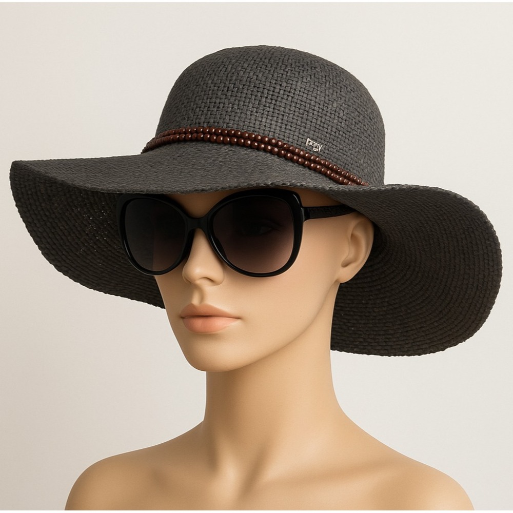 HBY Miami Hat Black With Beads